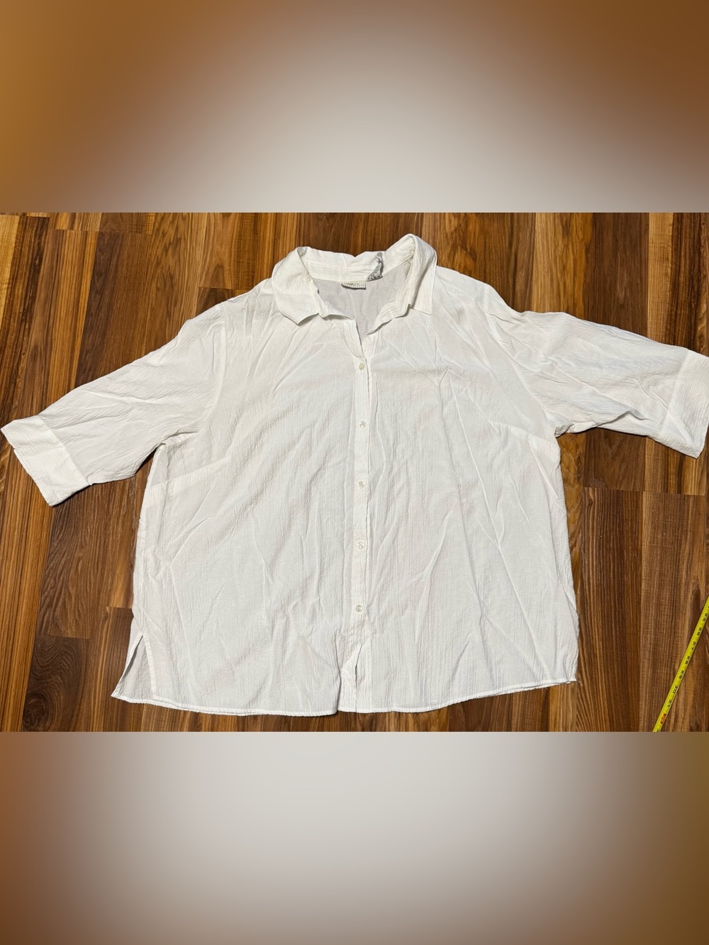 White Stag White Short-Sleeve Casual Button-Down Shirt